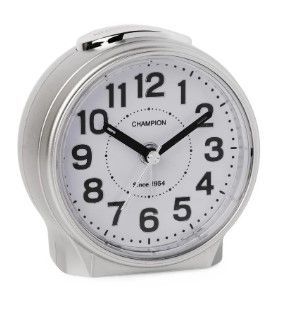 Champion Arch Silver Alarm Clock