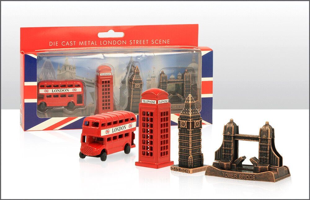 Bus/B.Ben/Tel/T.Bridge Set Med Figure