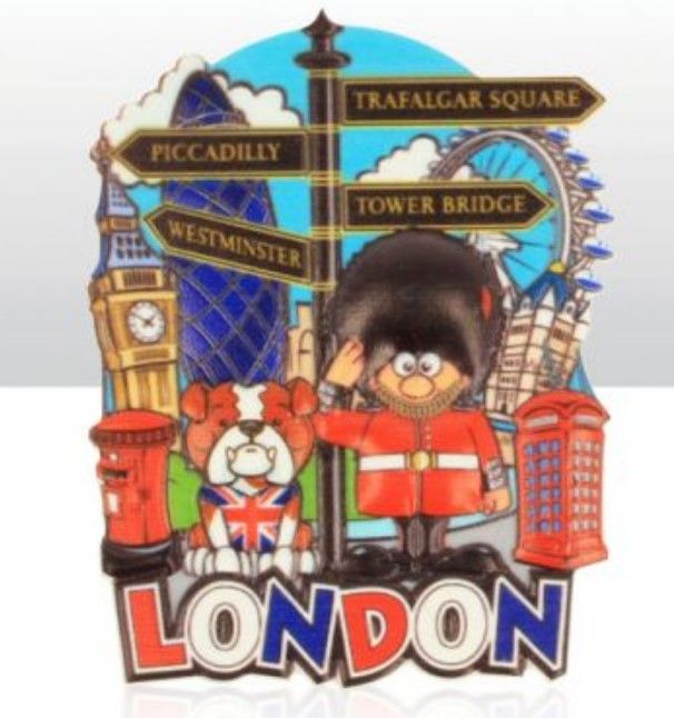 London Signpost and Guardsman magnet