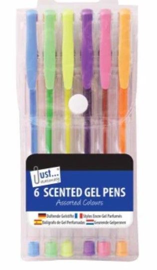 SCENTED GEL INK PENS 6 PACK