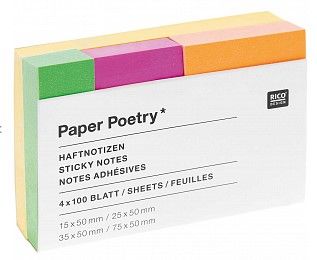 Sticky notes pastel, 4x100 sheets