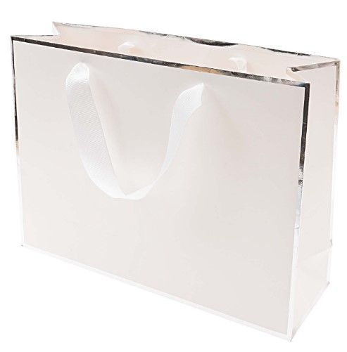 GIFT BAG WHITE, SILVER 320/240/1