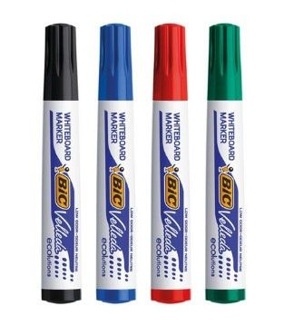 Bic Whiteboard Marker Ass Pk 4
