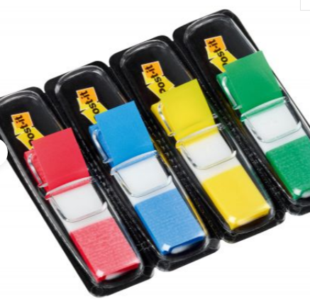 Repositionable 12x43mm 4x35 Tabs Ast