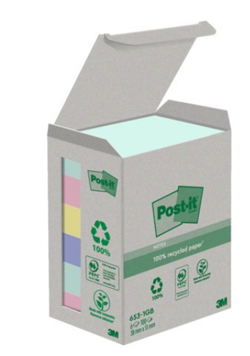 Notes Colours 38x51mm 100 Sheets Pack 6