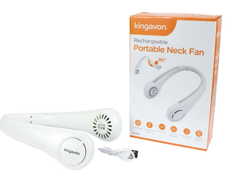 KINGAVON RECHARGABLE NECK FAN