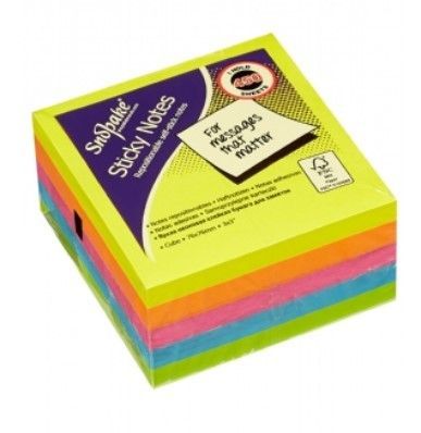 FSC Sticky Note Cube 76x76 Neon