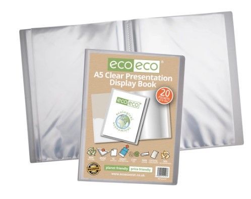 Clear 20 Pocket Presentation Display Boo