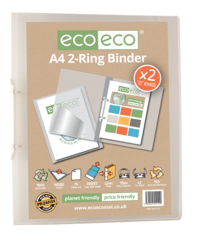 A4  Clear Presentation 2 O Ring Binder