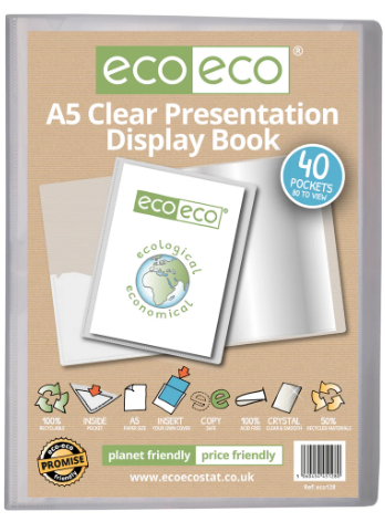 Clear 40 Pocket Presentation Display Boo