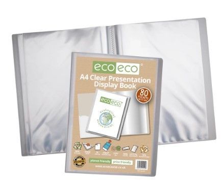 A4  Clear 80 Pocket Present Display Book