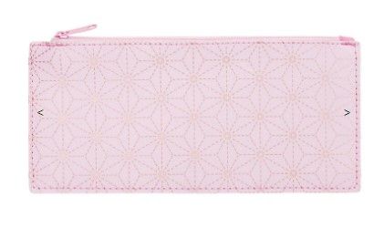 PENCIL CASE, DASHED, ROSE/GOLD