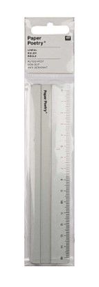 RULER ALUMINIUM, 15 CM