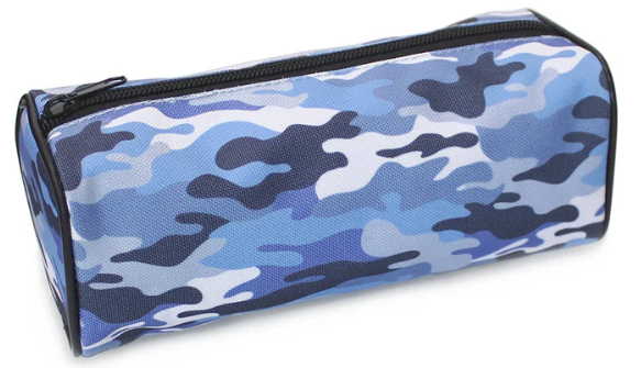 C a m o P e n cil C a s e Blu e