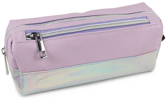 Girls oblong 2 zip Lilac
