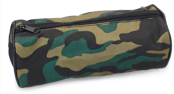 Traditional camo pencil case green