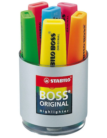 STABILO BOSS tub x6