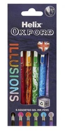 OXFORD ILLUSIONS GEL INK PENS X6