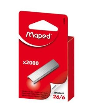 STAPLES 26/6 X2000 PEGGABLE BOX