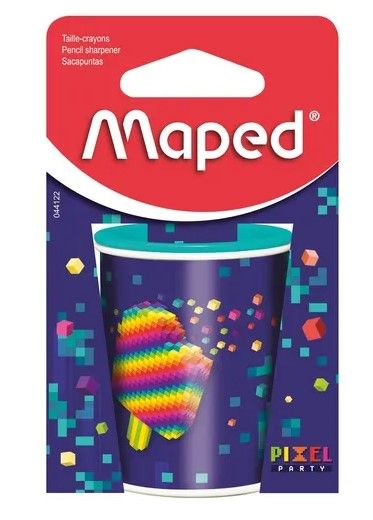 PENCIL SHARPENER PIXEL PARTY CAN 2H