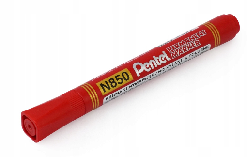 N850 PERMANENT BULLET MARKER RED