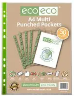 Eco Eco A4 Multi punched pockets - 50