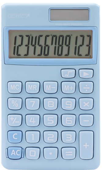 Genie Pocket Calculator - Blue