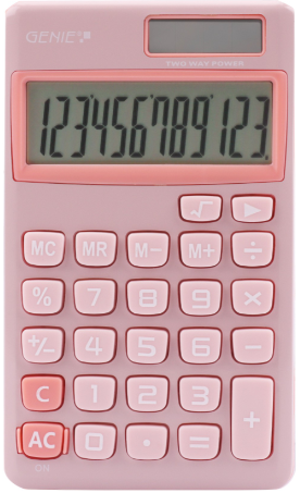 Genie Pocket Calculator - Pink