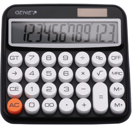 Genie Desk Calculator - Black