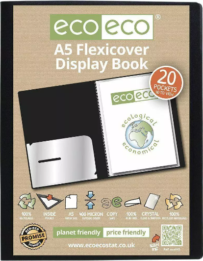 A5 20 pocket Flexicover Display book