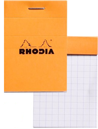 Rhodia Orange Stapl.pad N°10 80 sh. 5 2x