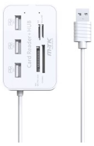 5 In 1 3USB Port Hub 2.0 And Card Reader