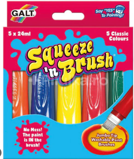 Squeeze n brush - 5  classic colours
