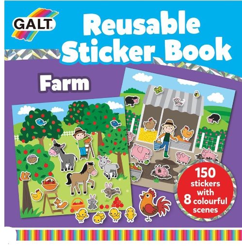 REUSABLE STICKER BOOK  - FARM