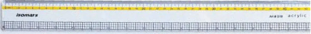 45cm Acrylic Ruler