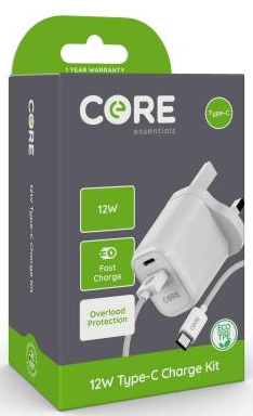 Core 12W Type C Charge kit
