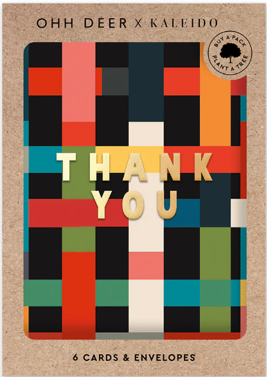 Plaid Thank you card set