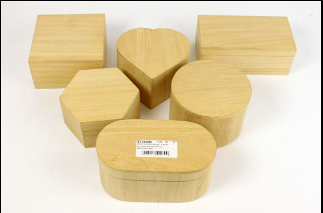 Craft Shaped wooden box Assorted