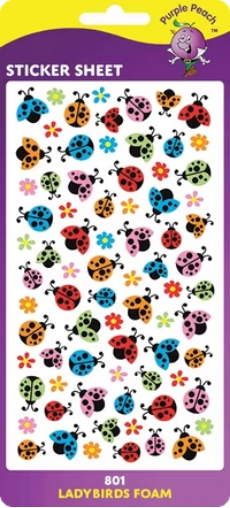 Ladybird Foam Stickers