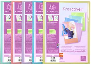 Display bk 20 pockets KREACOV PASTEL ass