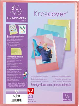 Display bk 40 pockets KREACOV PASTEL ass