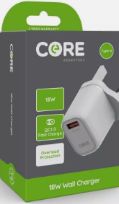 Core 18W Wall Charger