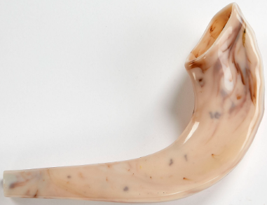 REALISTIC PLASTIC TOY SHOFAR,  PLASTIC, 9