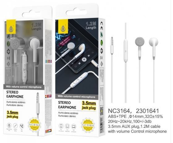 EARPHONE & VOLUME CONTROL