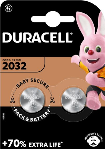Duracell CR2032 2 Pack