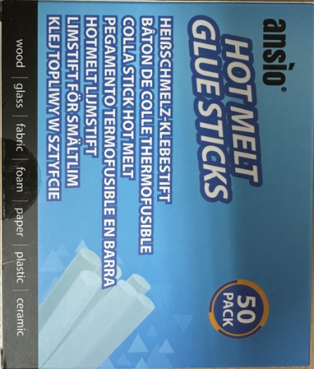 ansio hot melt glue sticks 50 pack