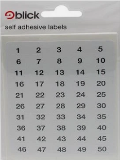 Mini Pack Number Labels
