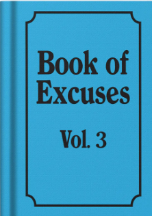 Book Of Excuses Fabric Hardback Notebook