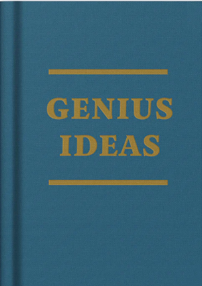 Genius Ideas Fabric Hardback Notebook