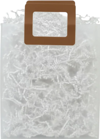Clear PVC Gift Bags With Handle - Pack of 12 Brown 26 × 11 × 32 cm